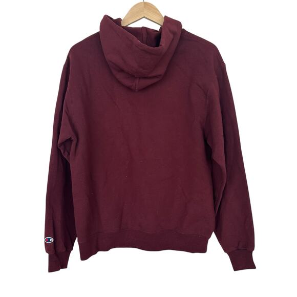 Champion Eco Fleece Maroon Harvard College Hoodie Sz M - Picture 4 of 4
